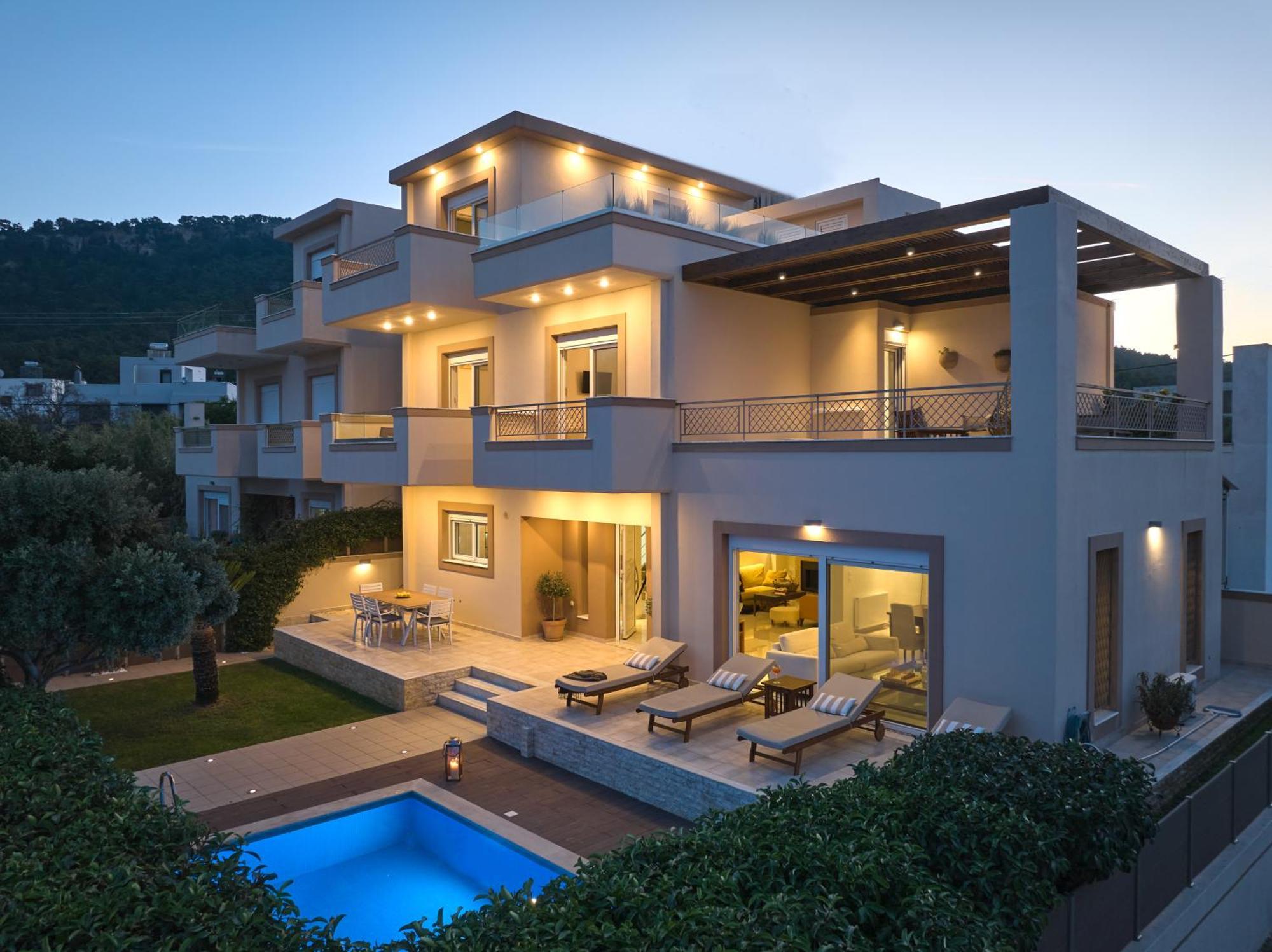 Chrissiida Villa Ialysos  Ngoại thất bức ảnh